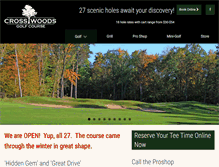 Tablet Screenshot of crosslakegolf.com